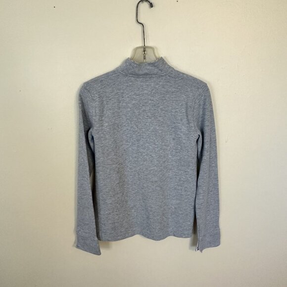 Orvis Womens Gray Quarter Zip Pullover Sweater Small Ribbed Outdoor - Picture 5 of 7